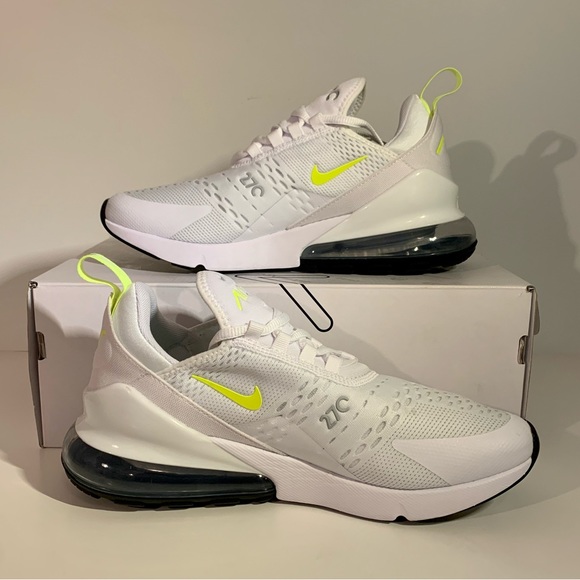 ⚡️[NEW] NIKE AIR MAX 270 ESSENTIAL WHITE VOLT WOLF GREY MEN’S SIZE 8 SNEAKERS⚡️ - Picture 6 of 11
